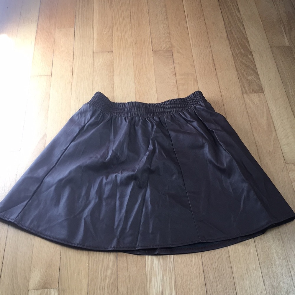 Faux leather skirt